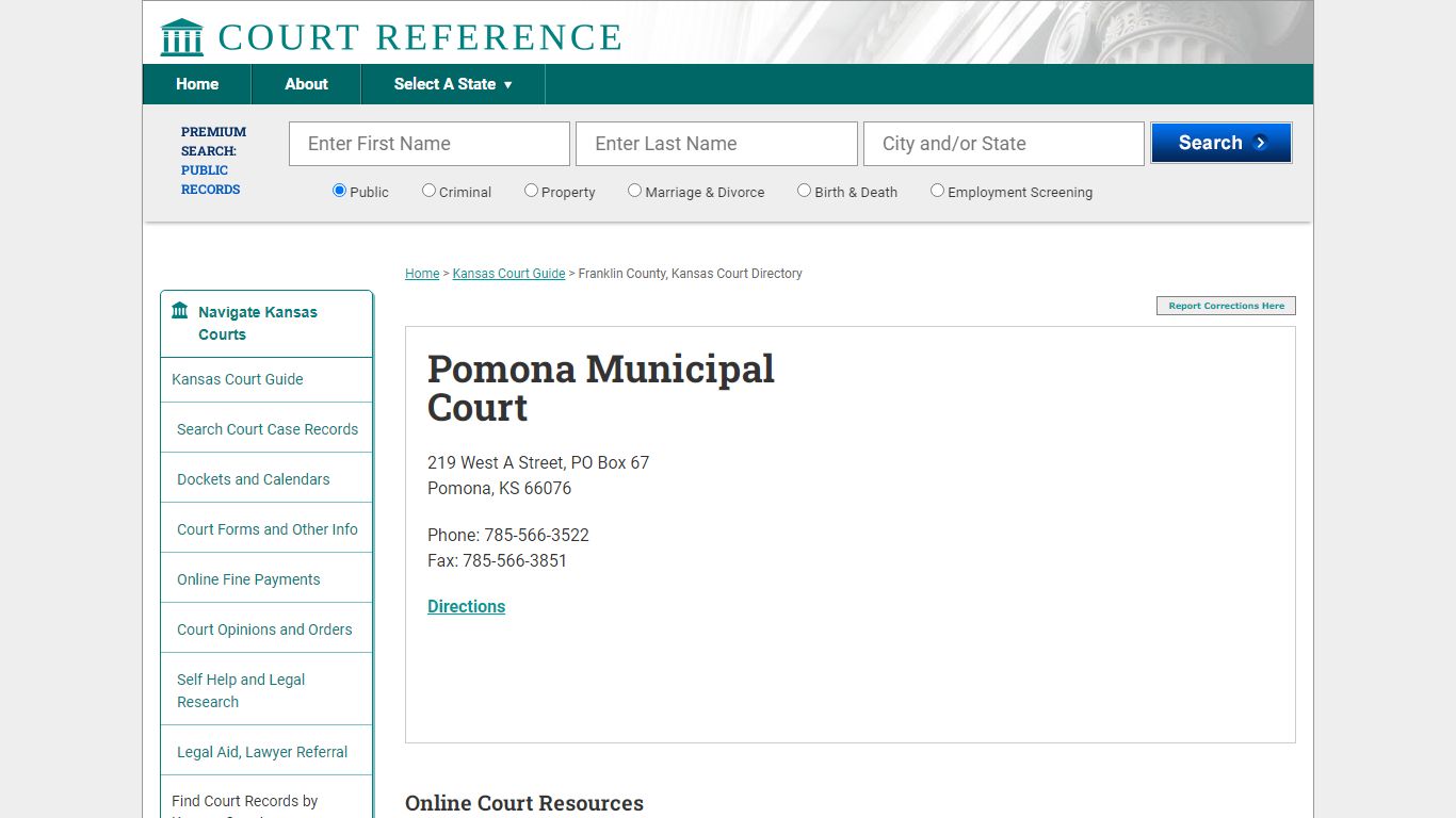 Pomona Municipal Court - CourtReference.com